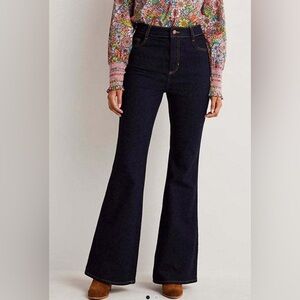 NWOT Boden academia preppy flare old money dark denim jeans US size 10/UK 12